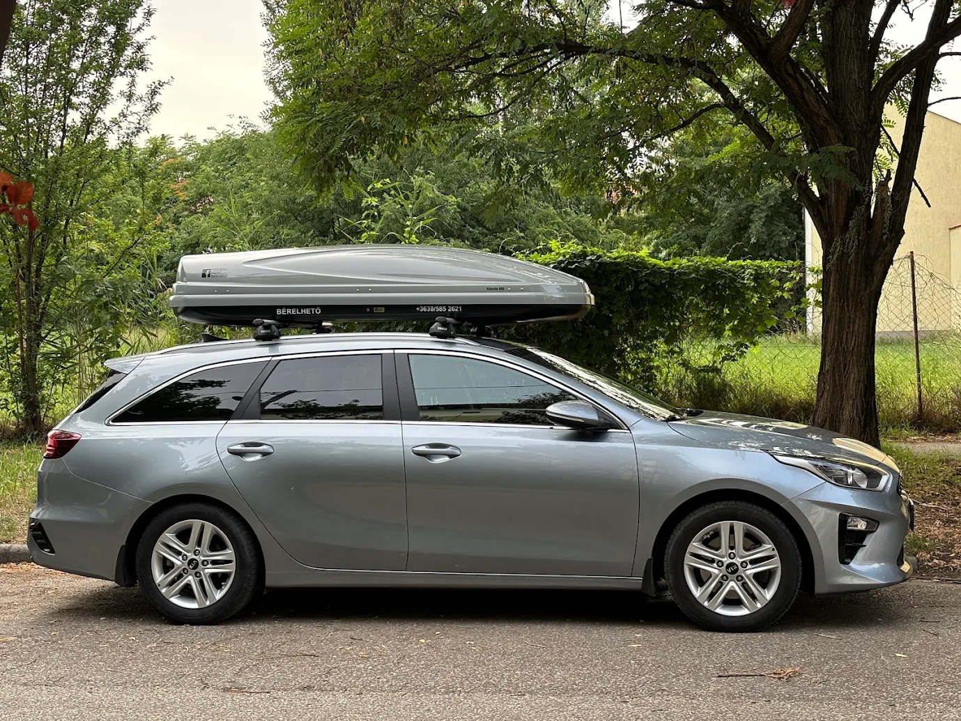 Thule box utazás közben